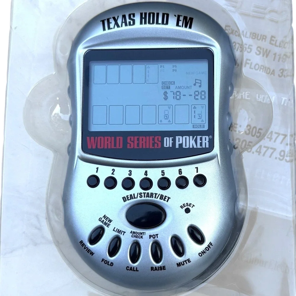 Excalibur World Series of‎ Poker Texas Hold 'Em Handheld Electronic Game.